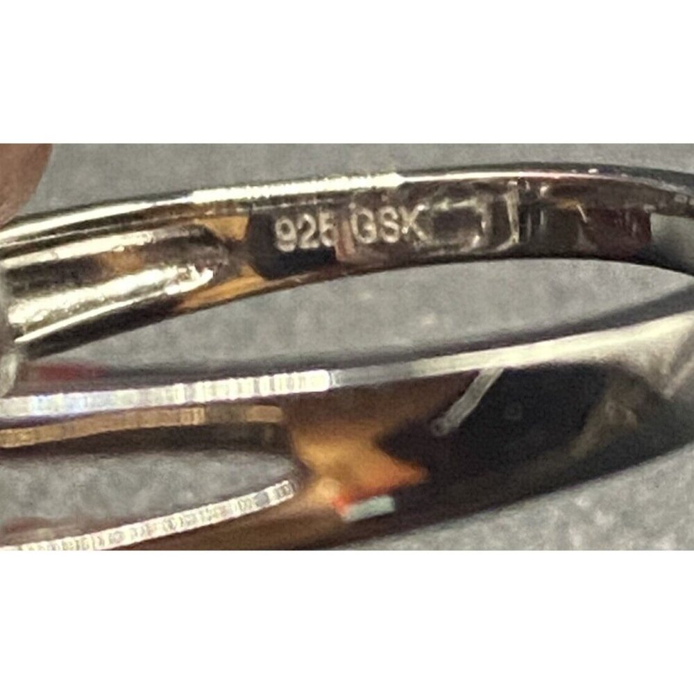 March Birthstone Aquamarine Ring Sz 8 Gem Stone King GSK Sterling Silver Lab - Picture 6 of 9